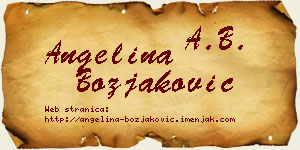 Angelina Božjaković vizit kartica